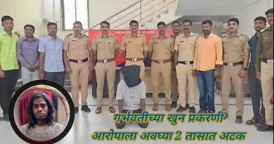 गर्भवती महिलेवर अत्याचार करून खून ! आरोपीला अवघ्या दोन तासांत अटक !! माळेगाव पोलिसांची धडाकेबाज कामगिरी