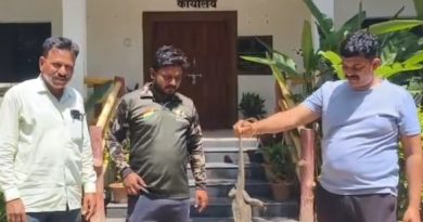 पुणे-सातारा महामार्गावर क्रूरतेचा कळस ! पाय बांधलेल्या रक्तबंबाळ घोरपडीला सर्पमित्रांनी दिले जीवदान